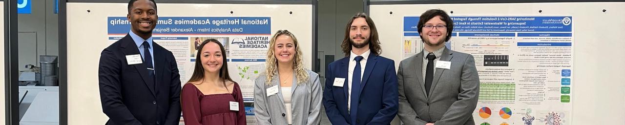 Statistics and Data Science & Analytics Student presenters at the PSM Showcase